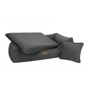 materac i poducha ciemnoszarego legowiska belluno