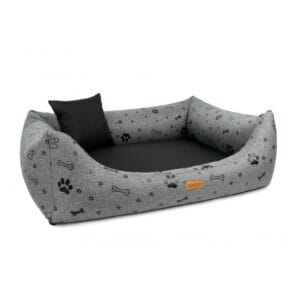 bokiem pokazane legowisko black foot kolor szary