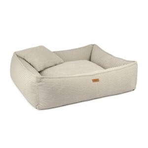 legoowisko bezowe ortopedyczne pokazane bokiem verona