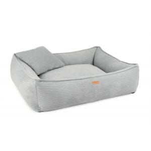 szare legowisko ortopedyczne dla psa verona pokazane bokiem