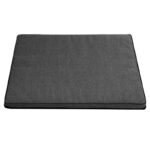 ciemnoszare legowisko dla psa leon standard typu materac w kolorze ciemnoszarym z czarnym obszyciem