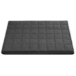 legowisko dla psa leon checked braz bokiem czarne obszycie