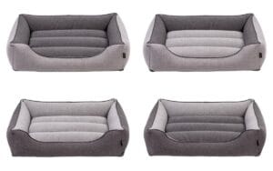 legowisko dla psa linares typu sofa pokazane warianty kolor jasnoszary