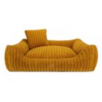 front musztardowego legowiska dla psa ortopedycznego palermo