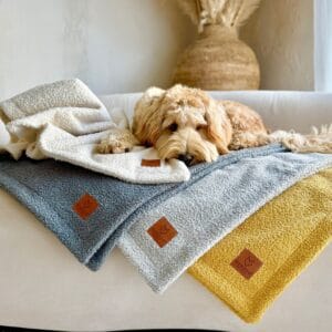 kocyki dla psa belluno na których leży pies