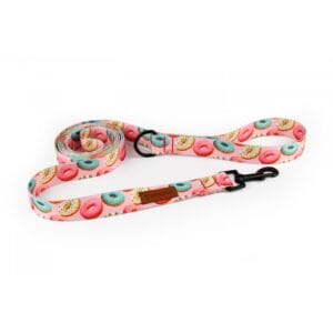 miejska smycz dla psa pink donut