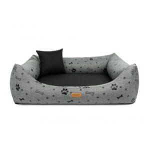 legowisko dla psa black foot ortopedyczne i wodoodporne z frontu