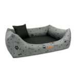 bokiem pokazane legowisko black foot kolor szary