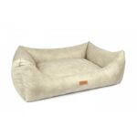 jasnobeżowe legowisko dla psa bergamo bokiem