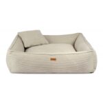 front bezowego legowiska dla psa verona