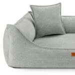 bok szarej kanapy torino