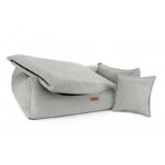 materac, poducha, kanapa szara torino