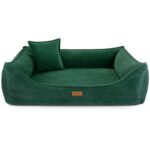 front zielonej kanapy dla psa torino